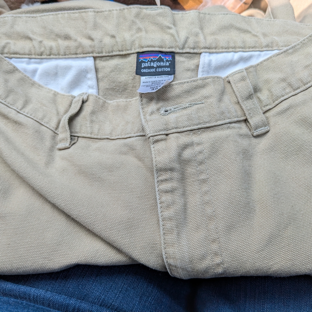 Patagonia Tan Chino Pants Versatile Cotton Blend